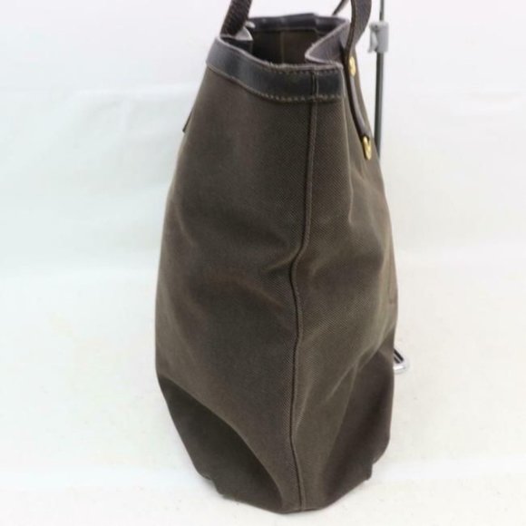 Prada Dark Brown Canapa Style Satchel Tote Shoulder Bag - Picture 4 of 9